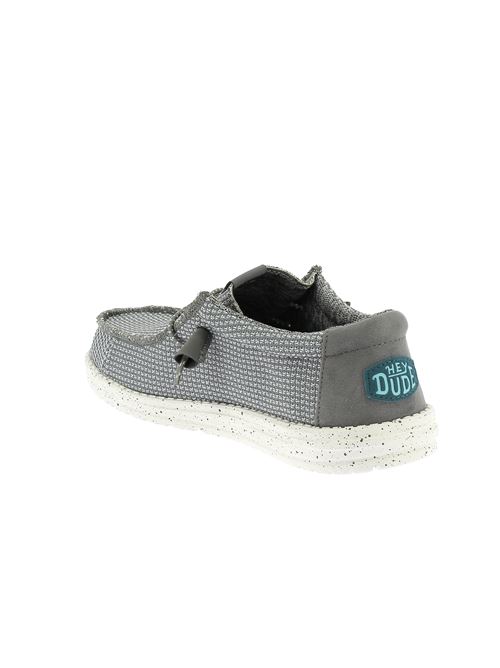 Wally Sport Mesh stringata da uomo in tessuto grigio HEY DUDE | 40403030